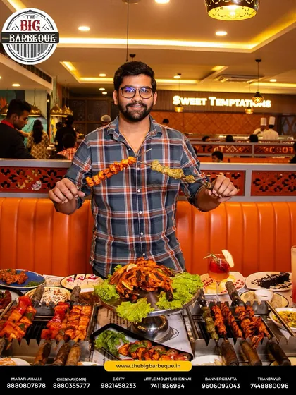 Indulge in a buffet experience that brings smiles to every face. Our extensive spread is perfect for group dining and making memories.
