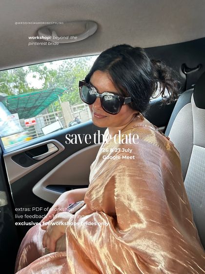 Save the date for our next live 2-day workshop. This is our response to inspiration fatigue, a space to pause, reflect, and discover who you really are as a bride.