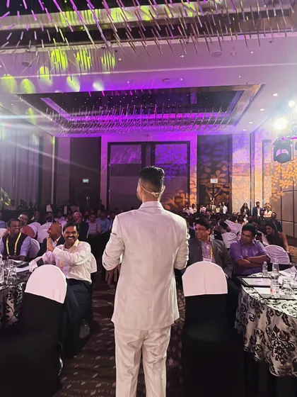 From the stage at ReTechCon, facing a full house of industry leaders. It's a powerful feeling to have everyone's attention before the first illusion even begins.