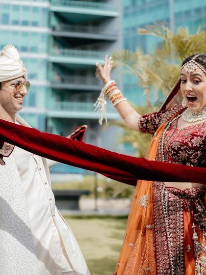 The playful, fun-loving dynamic of a couple is perfect inspiration for an upbeat and energetic first dance routine.