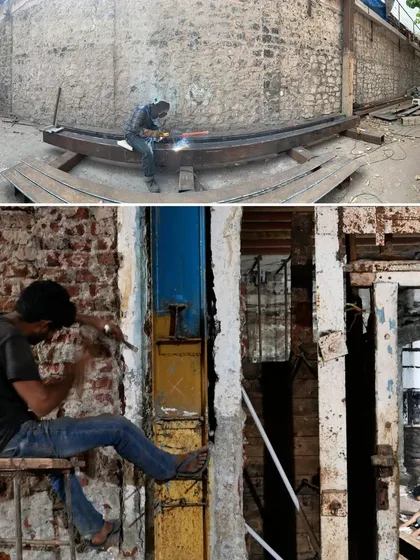 The transformation of the old Ambico Ice Factory was a hands on process of excavation. We spent months carefully scraping away layers of plaster to reveal the original brickwork and retrofitting the structure, a surgical intervention to stabilize what time had worn away.