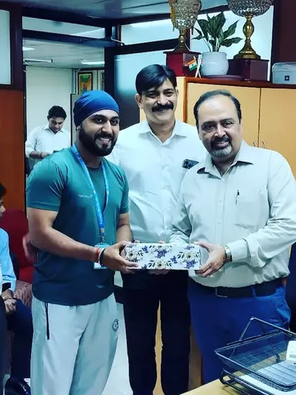 It was an honor to be felicitated after the yoga event at IOCL Yusuf Sarai. I am grateful for the opportunity to share this practice.