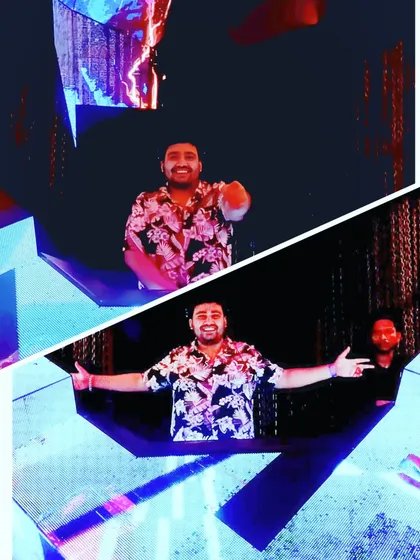 I've played at some of the most exclusive venues, each with its own unique atmosphere. This shot is from a private party in a stylish, modern DJ booth at the Sahara Star mansion.