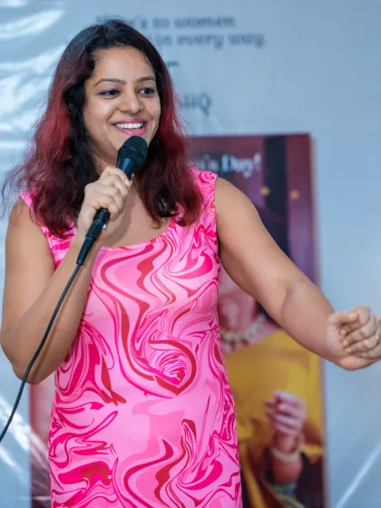 It was a pleasure to host the Women's Day celebration for a prestigious brand like Tanishq. For brand activations and employee engagement events, I tailor my approach to reflect the company's values and make the occasion memorable for all attendees.