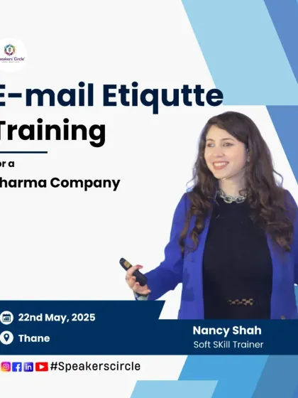 Professionalism is built on small details. I conduct focused training on essential soft skills like email etiquette, helping teams in the pharma industry and beyond to communicate with clarity, courtesy, and impact.