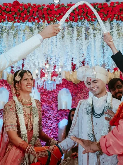 A beautiful ritual where the family blesses the couple. We ensure that every tradition, big or small, is given its due importance.