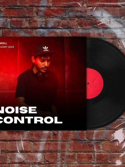The cover art for my 'Noise Control' mix on Mixcloud. This episode is a deep dive into my favorite bass and breaks tracks from the last few years.