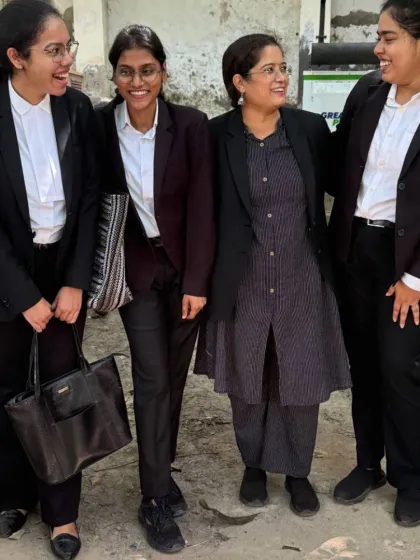 A candid moment of laughter with my team of young, bright women lawyers. Mentoring the next generation of legal eagles is one of the most rewarding parts of my job.
