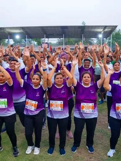 The Misaki team with participants at the Ambala Integrity Run. We are all about community and fitness for all.