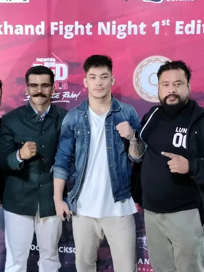 With the team that made the first Uttarakhand Fight Night a success.