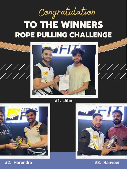 More champions from our Rope Pulling Challenge. They showed everyone what it takes to win.