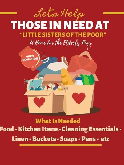 An announcement for our donation drive for The Little Sisters of the Poor. Our 'Togetherness Initiative' is not just about music, but also about providing material support to those in need.