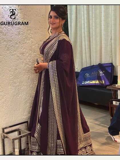 The full look, showing how I style my clients from head to toe to ensure they are ready for any grand occasion.