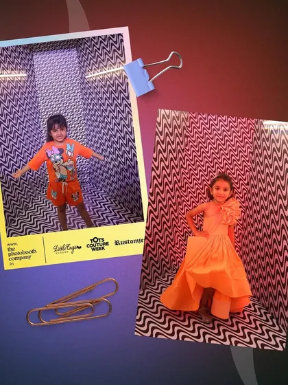 Polaroid-style prints from Tots Couture Week. These custom-branded photos are a wonderful keepsake for the kids and their parents.
