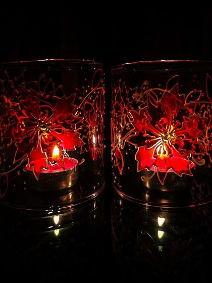 Nidhi - Hand-Painted Home Decor & Accents Festive Glassware & Candle Holders photo 4