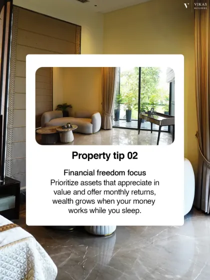 My focus is on your financial freedom. I help you prioritize assets that appreciate in value and offer potential for monthly returns, so your money works for you while you sleep.