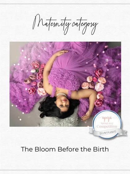 My image "The Bloom Before the Birth" was honored with a Silver Award in the Maternity category of the APNPI competition. It is a joy to have my artistic vision in maternity photography recognized internationally.
