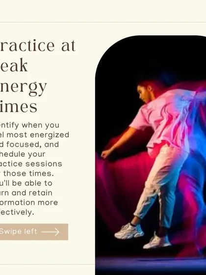 Identify when you feel most energized and focused, and schedule your practice sessions for those times. You will learn and retain information more effectively, making your practice time more productive.