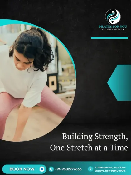 I believe in building strength one stretch at a time. This client is performing a lunge that opens up the hips, a fundamental movement for improving overall mobility.
