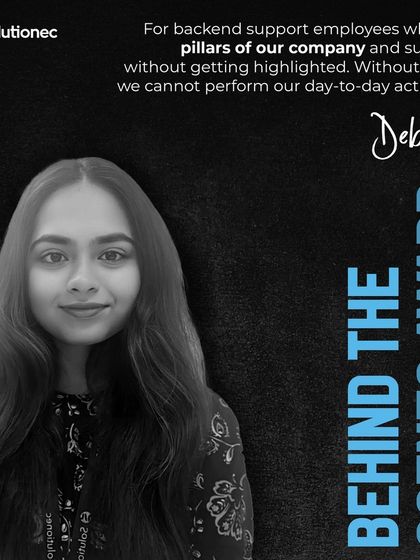 Debangi is honored with the "Behind The Scenes Award." This award is for our essential team members whose support allows us to perform our daily activities seamlessly.