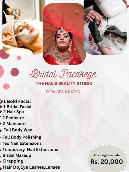 My standard bridal package, perfect for getting all your essential beauty treatments done before your wedding.