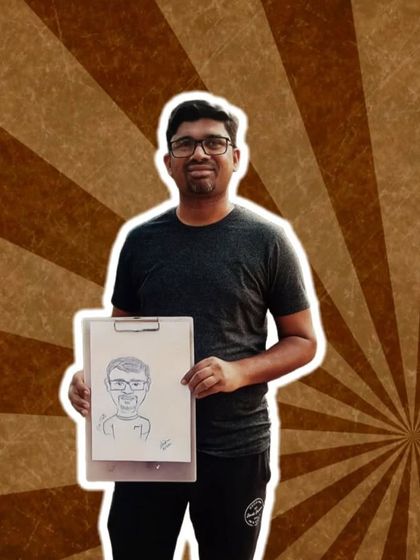 "Hi I am cartooned noww". Love this client's energy. It's all about having fun with it.