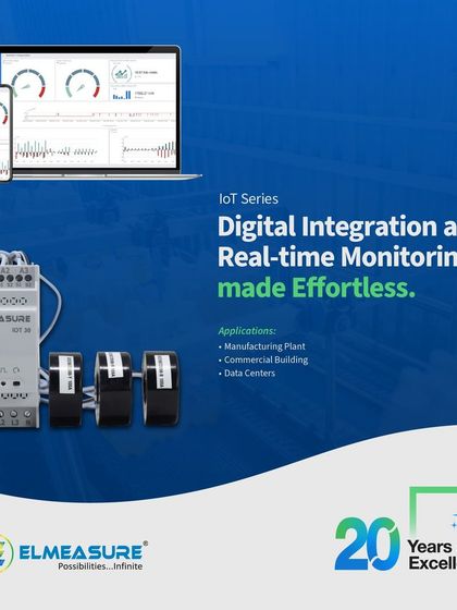 My IoT series of energy meters makes digital integration and real-time monitoring effortless. They are ideal for use in manufacturing plants, commercial buildings, and data centers where remote access to energy data is crucial.