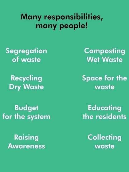 Managing waste is a shared responsibility. From segregation and composting to budgeting and education, there are many roles for many people in the community.