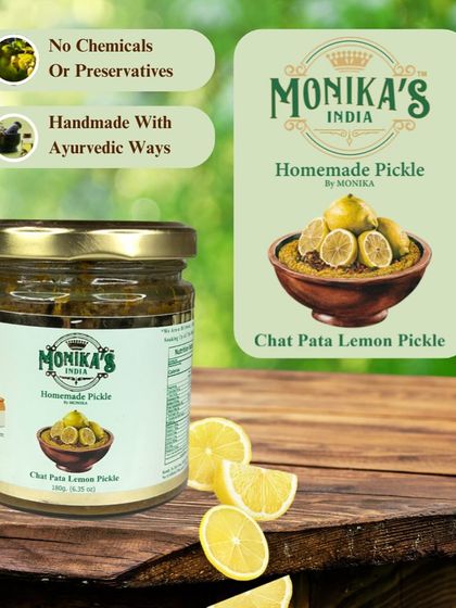 My Chat Pata Lemon Pickle is also handmade with care, following age-old techniques. This ensures every jar is packed with natural, zesty flavour without any artificial additives.