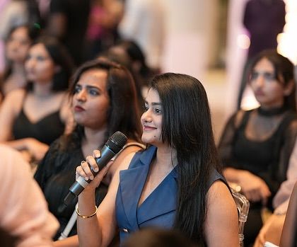 A student asks a question during my Bengaluru Masterclass. I encourage an interactive environment where every doubt is addressed.