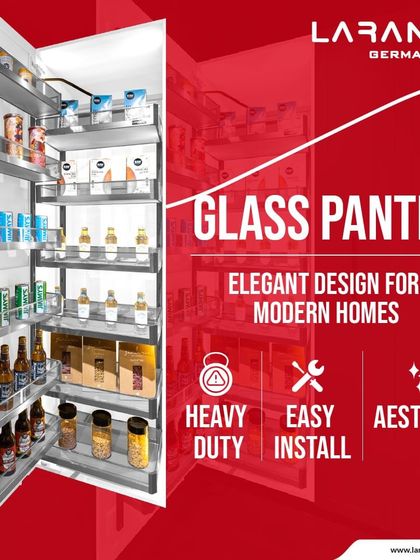 The materials define the experience. This glass pantry unit is not only heavy-duty and easy to install but offers an unmatched elegance that elevates your entire kitchen.