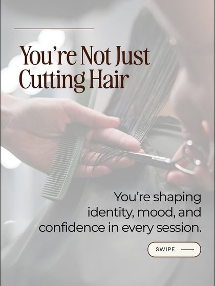 You're not just cutting hair. You're shaping identity, mood, and confidence in every single session.