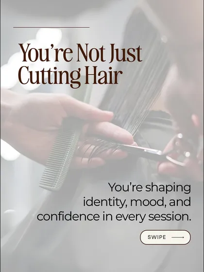 You're not just cutting hair. You're shaping identity, mood, and confidence in every single session.