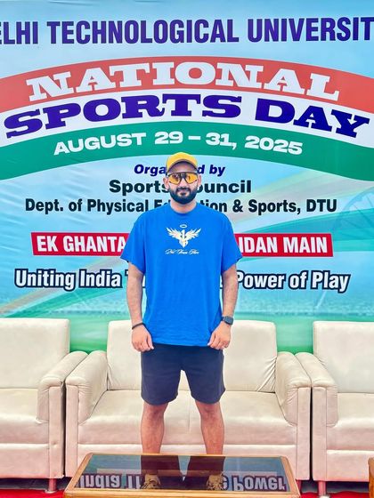 Another shot from the National Sports Day event. Uniting India through the power of play.