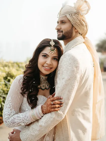 The gentle lean, the soft smile. This is a portrait of comfort, trust, and the beautiful ease of being with your person. It's the quiet moments like these that tell the loudest stories.