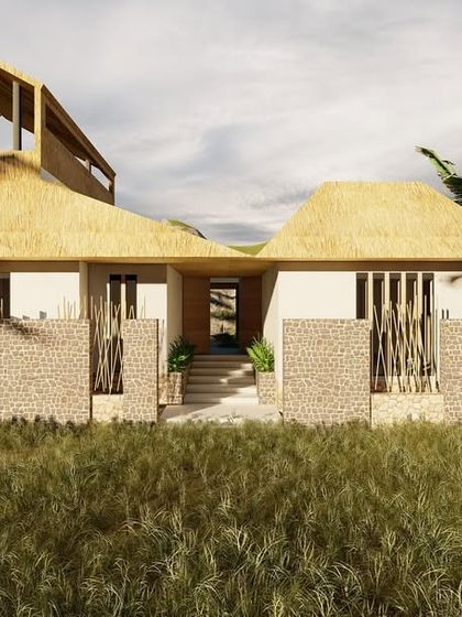 The 'Machan' or canopy at the Serenity resort was designed to reorganize the site without overwhelming it. This rendering shows how the structure becomes a roof, bridge, and perch, unlocking vistas toward wildlife trails.