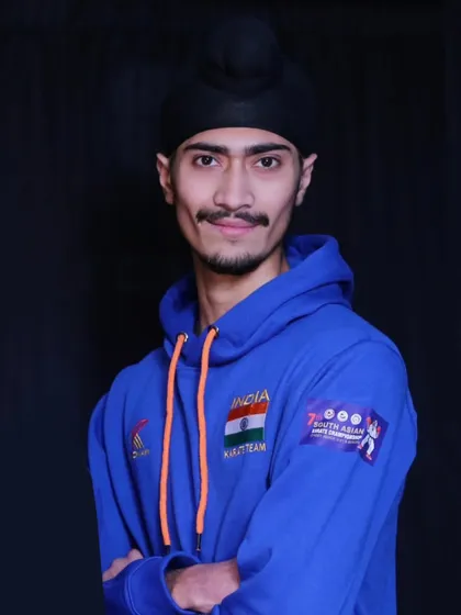 Wearing the India Karate Team colors with pride. For me, my identity is Indian first and last, a value I hope to inspire in all my students.