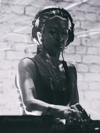 In the zone at Bass Camp. This festival is all about celebrating bass music in all its forms, and it feels like home.
