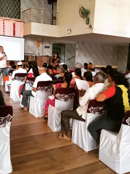 Education is a key part of my matchmaking events. Here, you can see our team addressing attendees, sharing insights and guidance on the practical and emotional aspects of marriage to help set realistic expectations for the journey ahead.