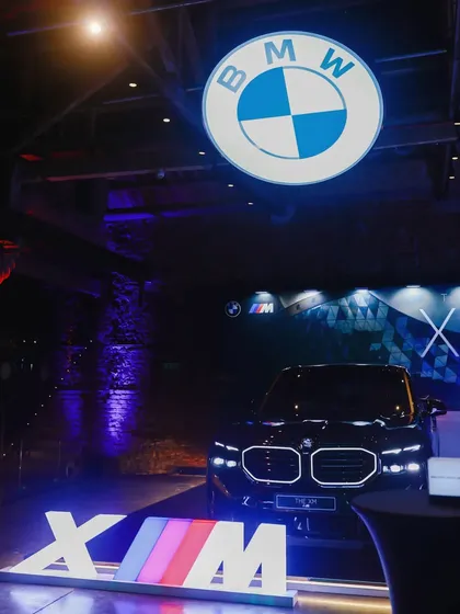 A view of the full event setup for the BMW XM showcase. It was a perfectly executed brand experience that I was proud to be a part of.