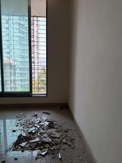 The aftermath of breaking the coconut. The civil work is about to begin on this new project site.