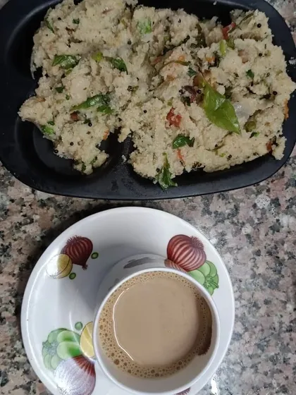 Nothing says comfort like a plate of hot, homemade Upma paired with a cup of chai. This light and savory dish is a perfect, wholesome snack for any time of the day.