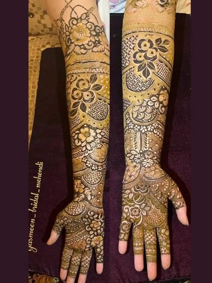 Shaikh Yasmeen - Bridal Mehendi Intricate Floral & Paisley Designs photo 9