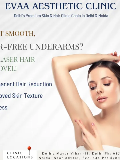 Achieve permanently smooth, hair-free underarms with our painless laser hair removal service. This treatment improves skin texture and eliminates the irritation and ingrown hairs associated with shaving or waxing.