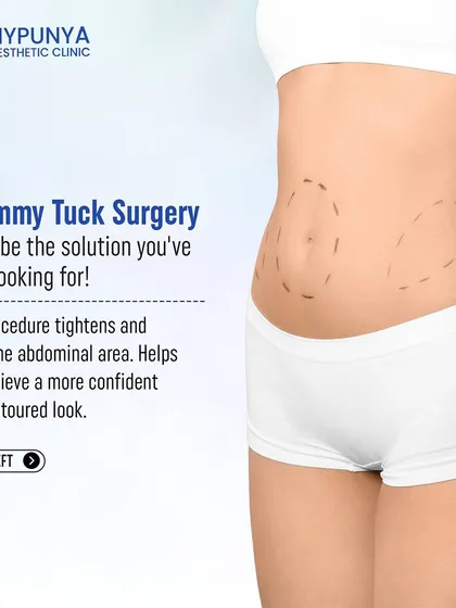 A tummy tuck surgery can be the solution for a bulging or loose abdomen. This procedure tightens the area for a more confident and contoured appearance.
