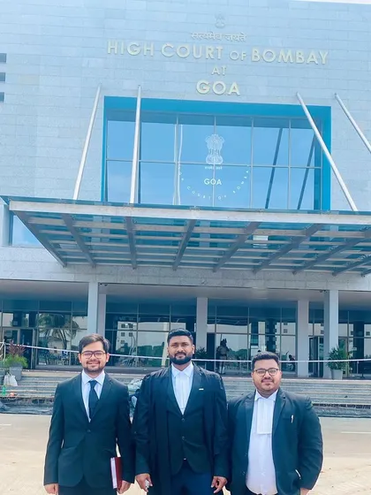 The team at the High Court of Bombay at Goa. This picture captures the energy and camaraderie that defines our work, even when we are miles from our home base.