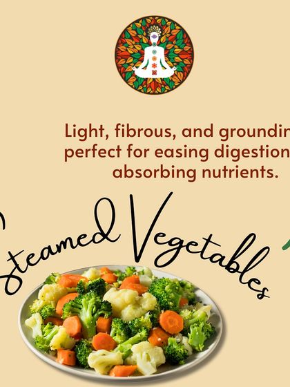 The fourth Sattvic food is steamed vegetables. Light, fibrous, and grounding, steamed vegetables are perfect for easing digestion and allowing your body to absorb essential nutrients efficiently.