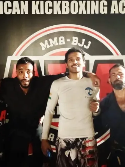 A photo with respected Black Belt coaches after the Goa tournament. I always take the opportunity to learn from those with more experience.