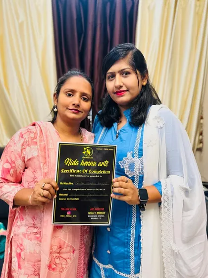 A proud moment with another certified student. I wish her all the success in her journey as a professional artist.