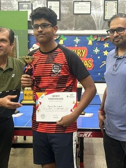 This player's victory is a testament to his skill and sportsmanship. We are proud to have him represent our academy.